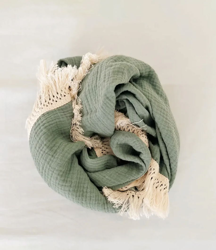 Tassel Toddler Blanket