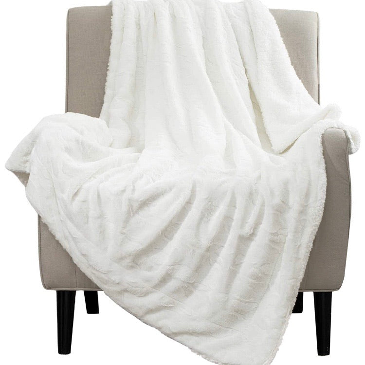 SILKY Soft Faux Fur Throw