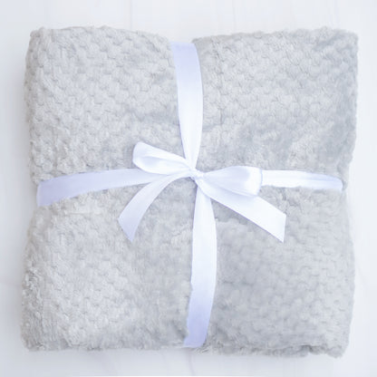 Waffle Weave Fleece Throw Blanket