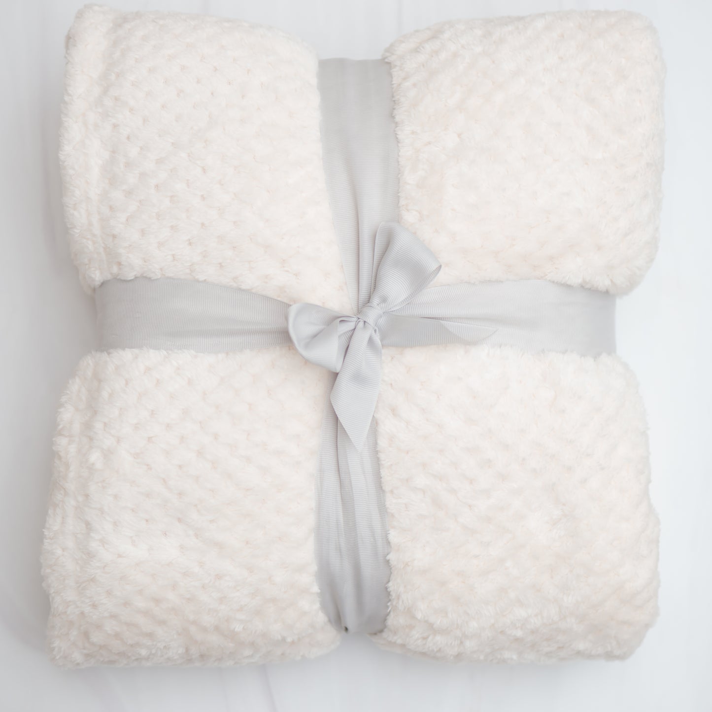 Waffle Weave Fleece Throw Blanket