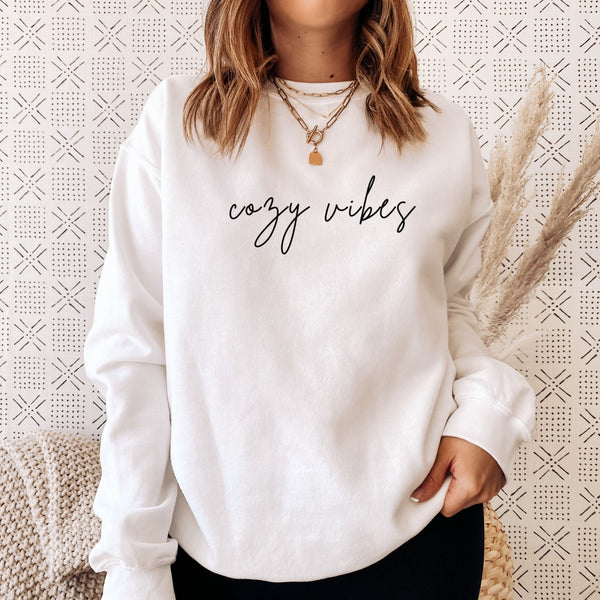 Cozy Vibes- COZY Crewneck Pullover