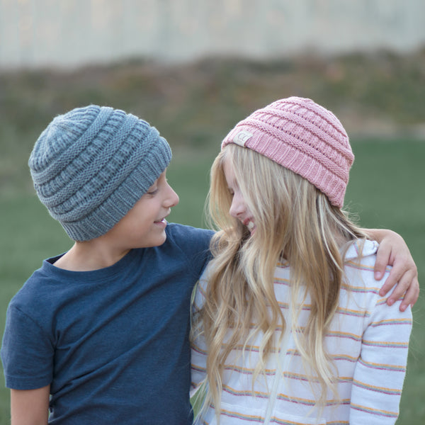 Kids CC Knit Beanies