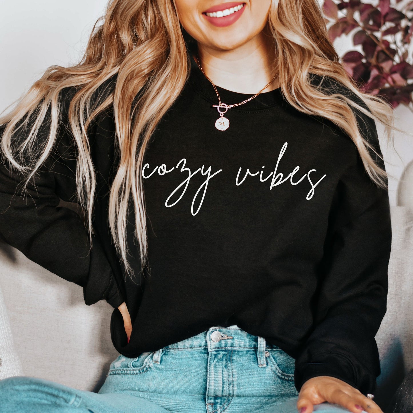 Cozy Vibes- COZY Crewneck Pullover