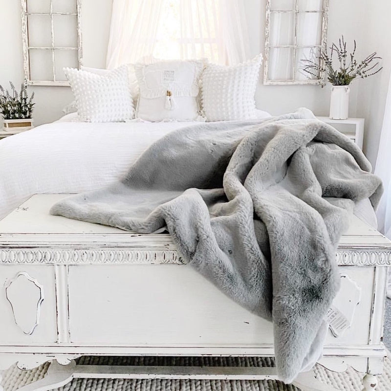 Ultra PLUSH Faux Rabbit Fur Throw